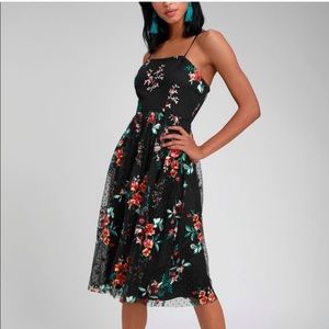 Lulu’s Floral Embroidered Dress